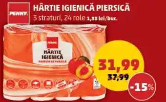 Penny HÂRTIE IGIENICĂ PIERSICĂ Ofertă