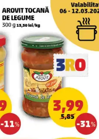 Penny AROVIT TOCANĂ DE LEGUME 300 g Ofertă