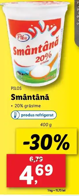 Lidl PILOS Smântână Ofertă