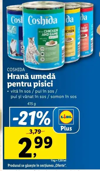 Lidl COSHIDA Hrană umedă pentru pisici Ofertă