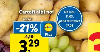 Lidl Cartofi albi noi Ofertă
