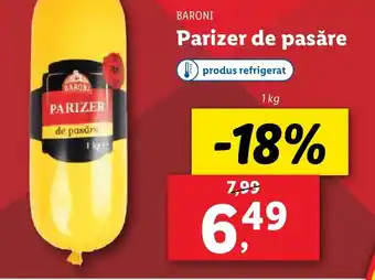 Lidl BARONI Parizer de pasăre Ofertă