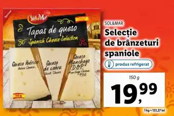 Lidl SOL&MAR Selecţie de brânzeturi spaniole Ofertă