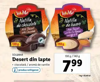 Lidl SOL&MAR Desert din lapte Ofertă