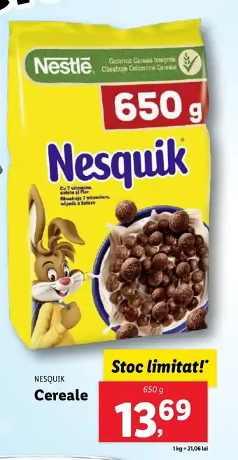 Lidl NESQUIK Cereale Ofertă