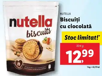 Lidl NUTELLA Biscuiti cu ciocolată Ofertă