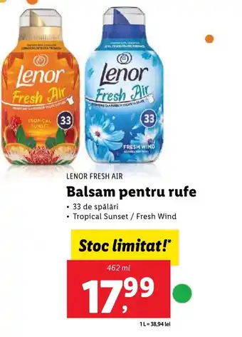 Lidl LENOR FRESH AIR Balsam pentru rufe Ofertă