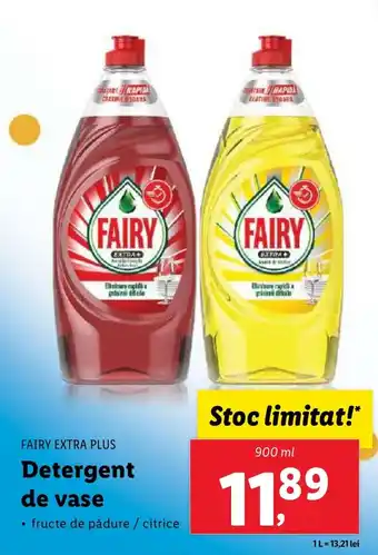 Lidl FAIRY EXTRA PLUS Detergent de vase Ofertă