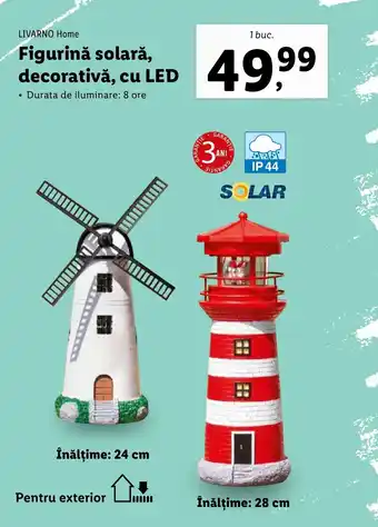 Lidl Figurină solară, decorativă, cu LED Ofertă