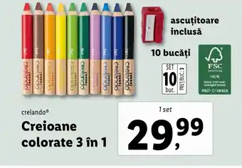 Lidl Creioane colorate 3 în 1 Ofertă