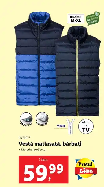 Lidl Vestă matlasată, bărbați Ofertă