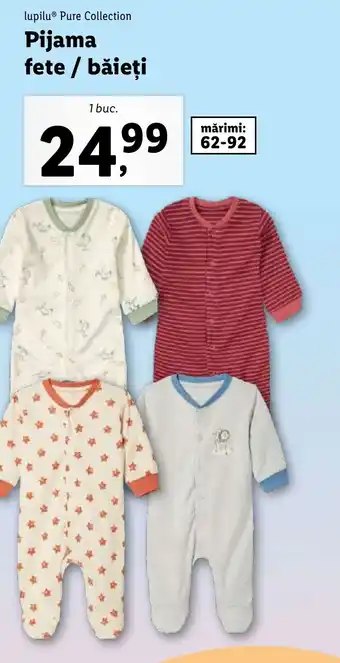 Lidl Pijama fete / băieţi Ofertă