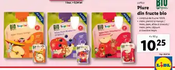 Lidl LUPILU Piure din fructe bio Ofertă