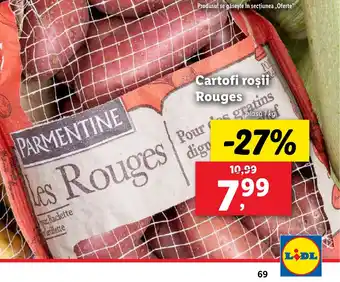 Lidl Cartofi roşii Rouges Ofertă