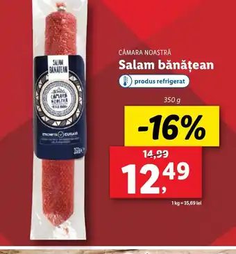 Lidl CĂMARA NOASTRĂ Salam bănățean Ofertă
