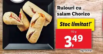 Lidl Rulouri cu salam Chorizo Ofertă