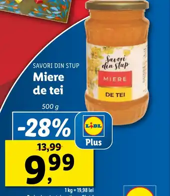 Lidl SAVORI DIN STUP Miere de tei Ofertă