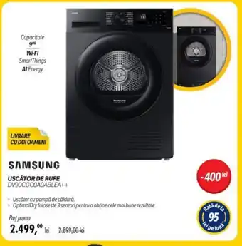 Flanco SAMSUNG USCĂTOR DE RUFE DV90CGC0A0ABLEA++ Ofertă