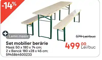 Set mobilier berărie