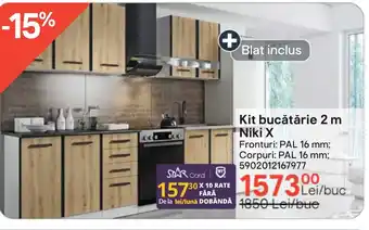 Kit bucătărie 2 m Niki X