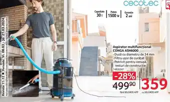 Selgros Aspirator multifuncţional CONGA ASH6000 Ofertă