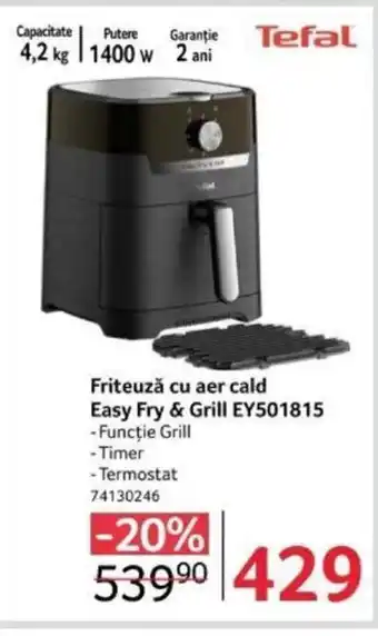 Selgros Friteuză cu aer cald Easy Fry & Grill EY501815 Ofertă