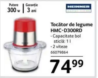 Selgros Tocător de legume HMC-D300RD Ofertă