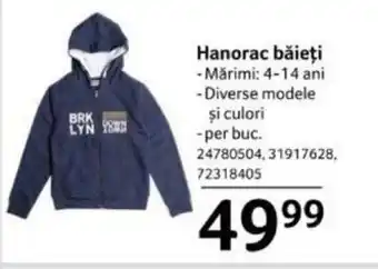 Selgros Hanorac băieţi Ofertă