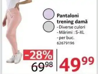 Selgros Pantaloni trening damă Ofertă