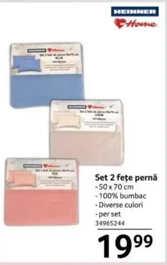 Selgros Set 2 fețe pernă Ofertă