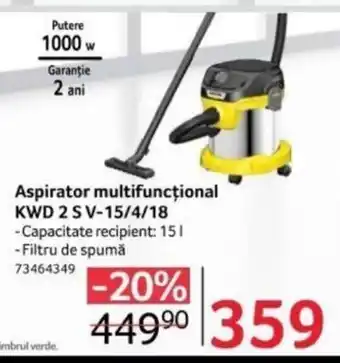 Selgros Aspirator multifuncţional KWD 2 S V-15/4/18 Ofertă