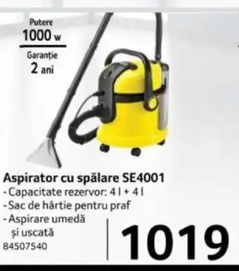 Selgros Aspirator cu spălare SE4001 Ofertă