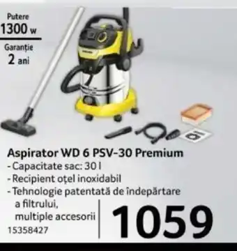 Selgros Aspirator WD 6 PSV-30 Premium Ofertă