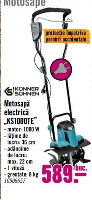 Hornbach Motosapă electrică KS1000TE Ofertă