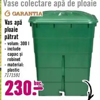 Hornbach Vas apă de ploaie pătrat Ofertă