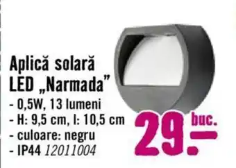 Aplică solară LED Narmada