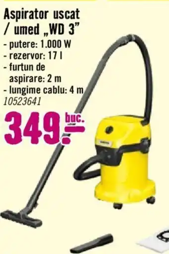 Hornbach Aspirator uscat / umed,,WD 3" Ofertă