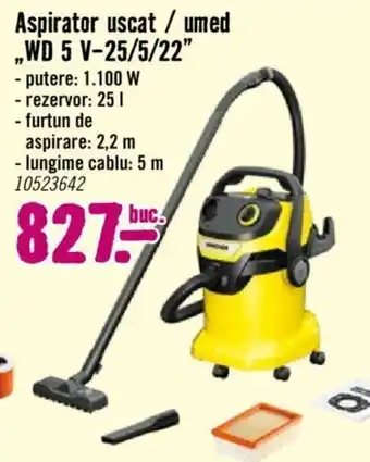 Hornbach Aspirator uscat/ umed ,,WD 5 V-25/5/22" Ofertă