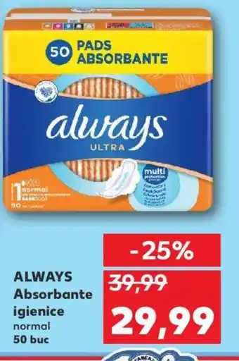 Kaufland ALWAYS Absorbante igienice Ofertă
