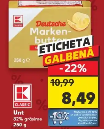 Kaufland Unt 82% grăsime Ofertă