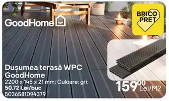 Brico Depôt Duşumea terasă WPC GoodHome Ofertă