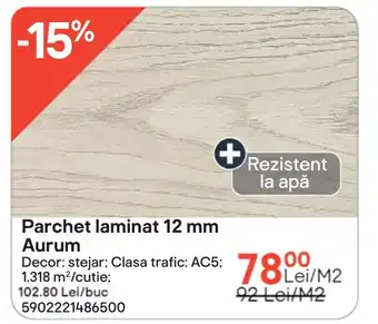 Brico Depôt Parchet laminat 12 mm Aurum Ofertă