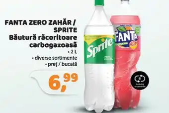 FANTA ZERO ZAHĂR / SPRITE Băutură răcoritoare carbogazoasă 2L