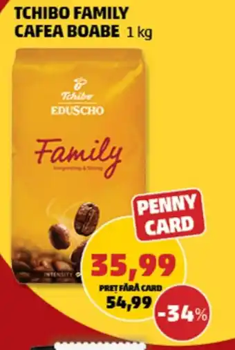 Penny TCHIBO FAMILY CAFEA BOABE 1kg Ofertă