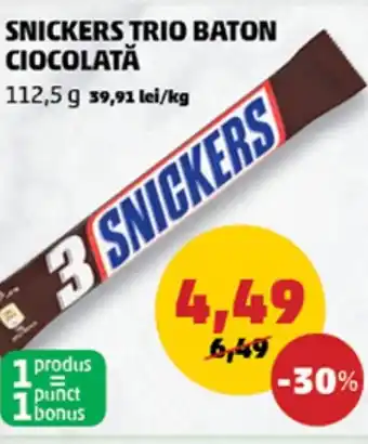 Penny SNICKERS TRIO BATON CIOCOLATĂ Ofertă