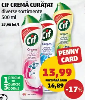 Penny CIF CREMĂ CURĂȚAT Ofertă