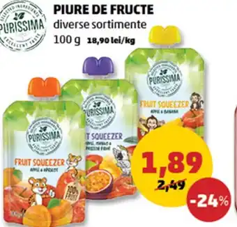 Penny PIURE DE FRUCTE Ofertă