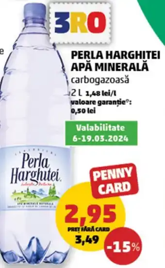 Penny PERLA HARGHITEI APĂ MINERALĂ 2L Ofertă