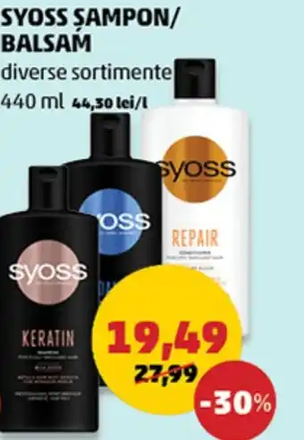 Penny SYOSS SAMPON/ BALSAM Ofertă
