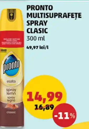 Penny PRONTO MULTISUPRAFEȚE SPRAY CLASIC Ofertă